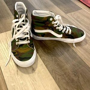Vans custom high top camo sneakers
